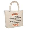 Beach Bag - PLANETEE - Insulated An Equally Great Odile - Reusable Cotton - Large Capacity - Printed In France