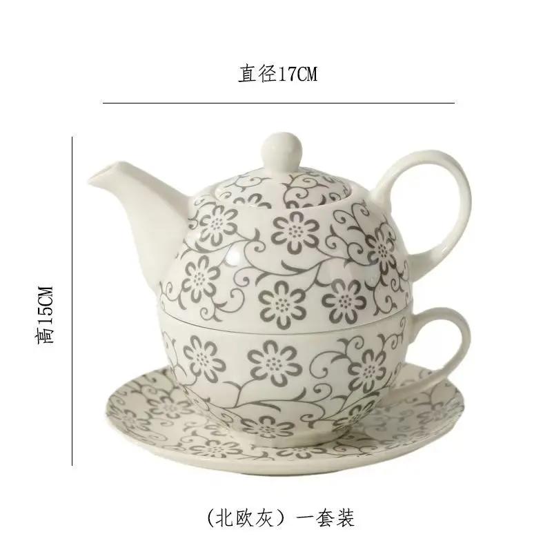 Flower Teapots,Coffee Pot,Mother Child Pots,One Pot and One Cup,British High-end Afternoon,Single Tea Set,Household Teaware