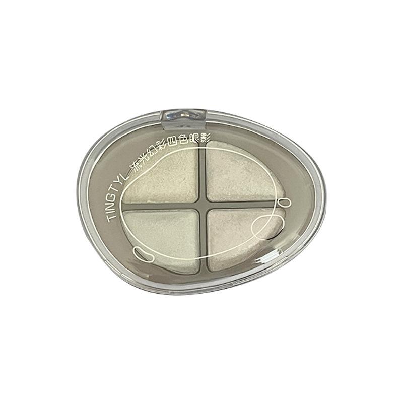 TINGTYL Gleaming Illusion Eyeshadow: Four-Color Shimmer, Chameleon Iridescent, Sheer Highlight