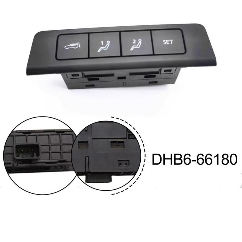 Car Interior Trunk Switch Button Replacement For Mazda 3 For CX-30 - DHB6-66180 Rear Tailgate Switch Button Black
