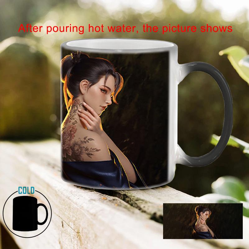 Creative Tattoo Teacher Magic Mug BSKT-082 Personalized Gifts Cups Color Change Cups Sublimation Blanks Coffee Cup Drinkware Bar