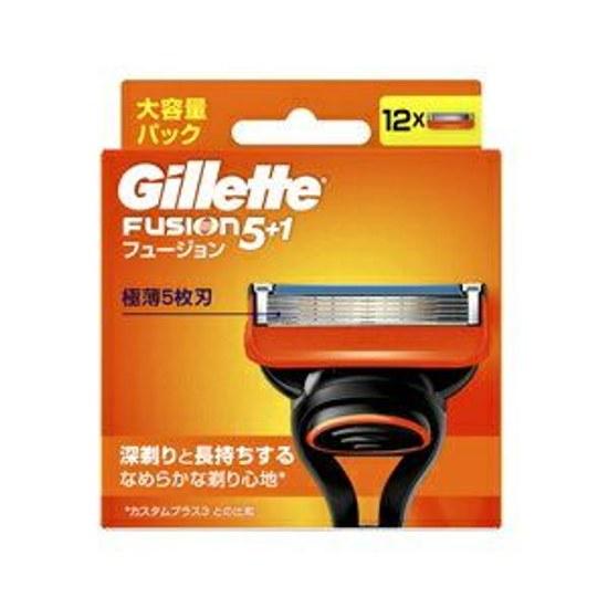 PG Gillette Fusion Manual Replacement Blades 12 pieces Cosmetics