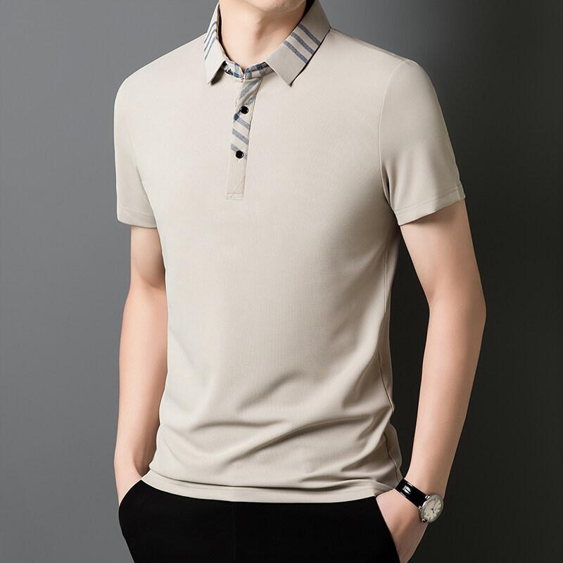 

Men S Polo Shirt Short-Sleeved Comfortable Thin Casual High-End Breathable Batch M