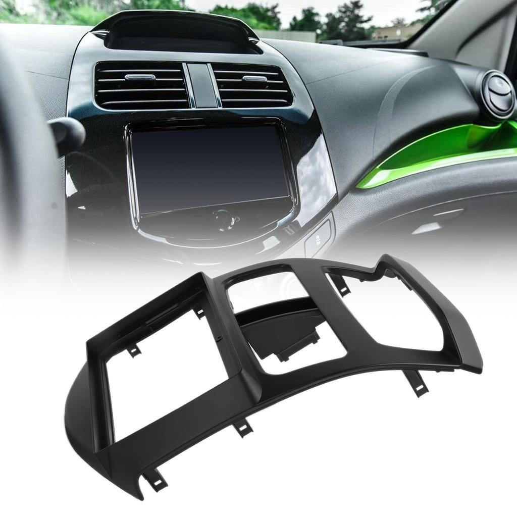 2‑Din Car Stereo Radio Fascia DVD Audio Navigation Panel Frame Replacement for Spark/Beat 2014