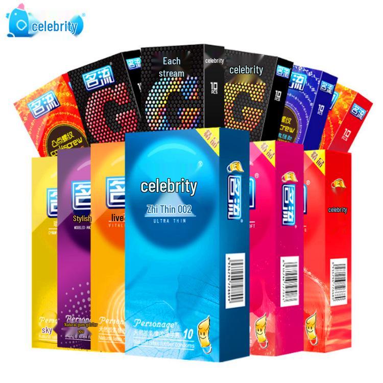Mingliu Granular Ribbed Long-Lasting Lubricated Condoms - 002 Night Watery Angel Xiaoye Mo