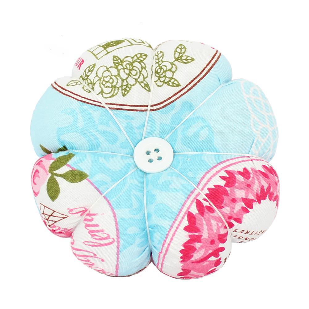 Flower Pumpkin Fabric Pin Cushion Needle Holder 1pc Handy Wrist Sewing Pin Organizer
