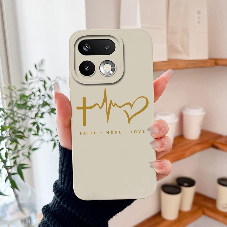 

For Realme 16 Pro Plus Case Minimalist Hearts High Quality Liquid Silicone Full Protection Phone Cover For Realme16 Pro+ Fundas realme 16 Pro