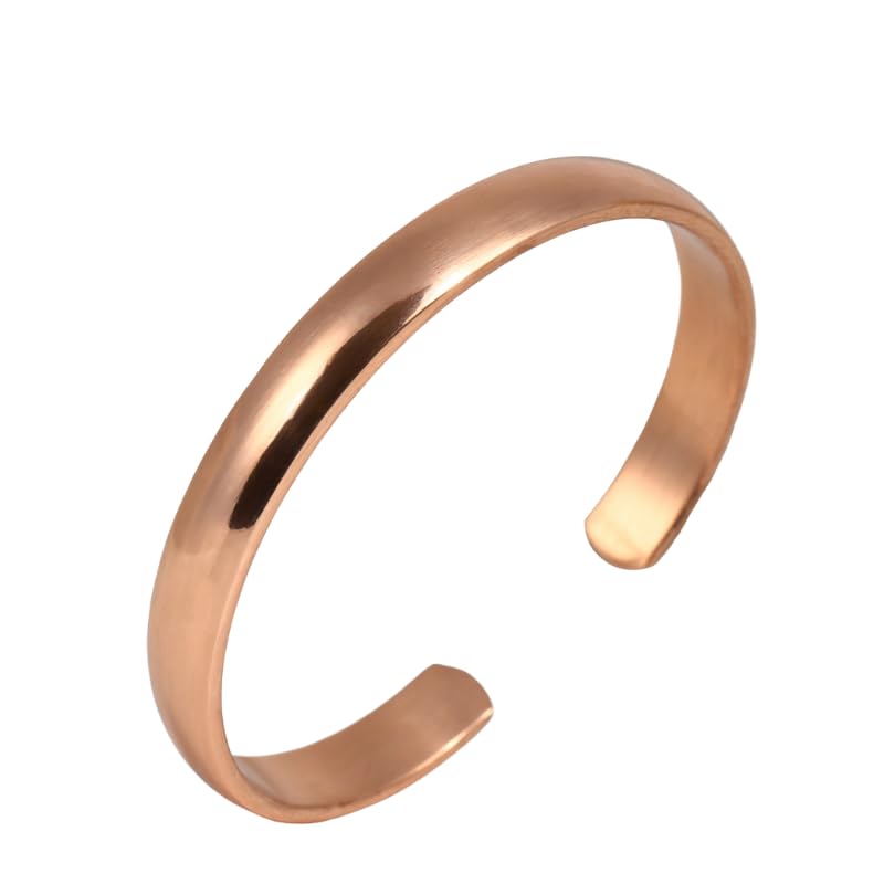 

Pure copper thick and electromagnetic wave for men and women bracelet, bangle, thin, simple, protection, (S size)