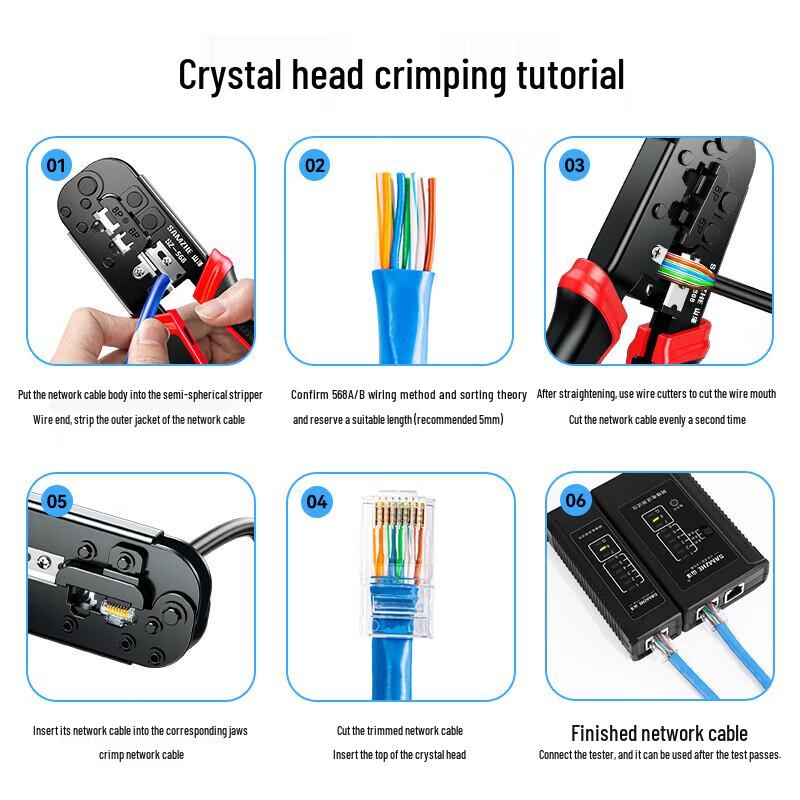 Shanze 6P/8P Network Cable Crimping Tool