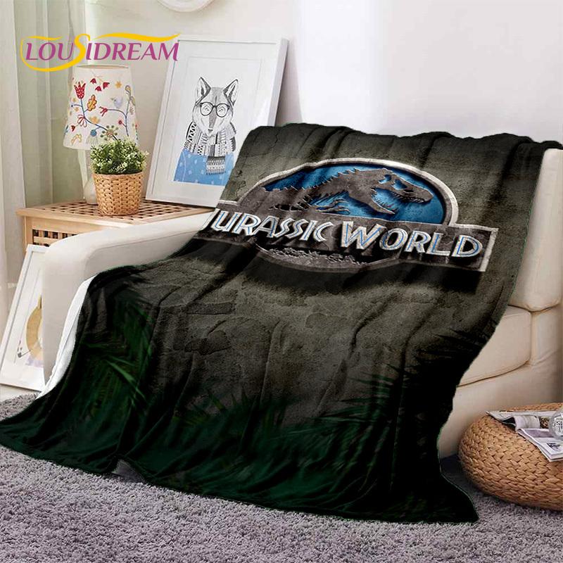 3D Cartoon Jurassic Park Dinosaurier Dino Weiche Flanelldecken, Überwurf Decke Bequeme Decke für Picknick Betten Zuhause Schlafzimmer Kinder