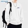 Jeanswest Men's Loose Fit Letter Print Crew Neck Sweatshirt