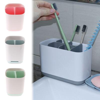 Durable Makeup Brush Holder Tooth Brush Shelf Toothbrush Holder Bathroom Accessories Toothpaste Holder Storage Rack