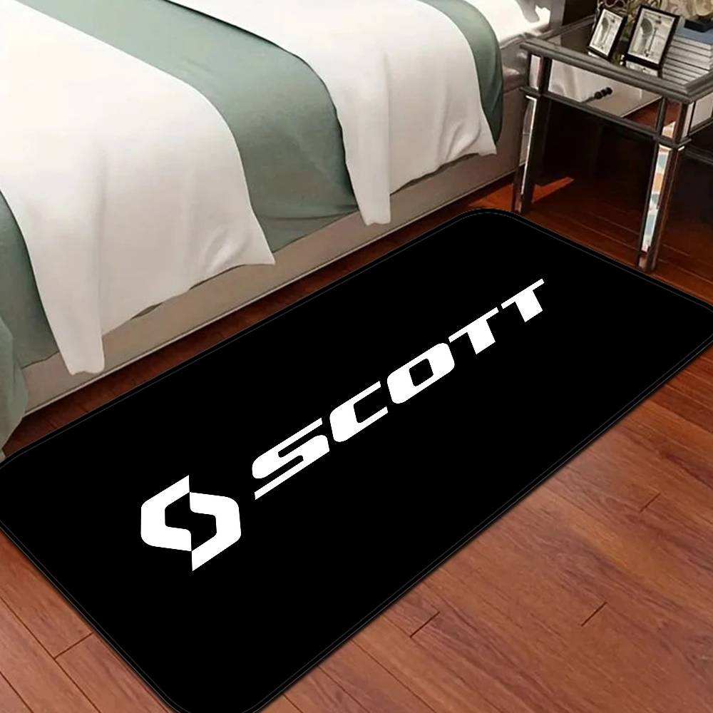 S-ScottS Bike Logo Floor Mat Retro Multiple Choice Living Room Kitchen Rug Non-Slip Modern Home Decor