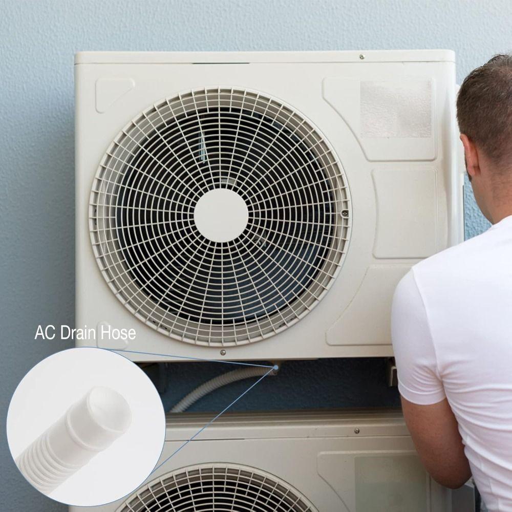 White Air Conditioner Drain Hose Thickened Draining Hose New Extension Pipe