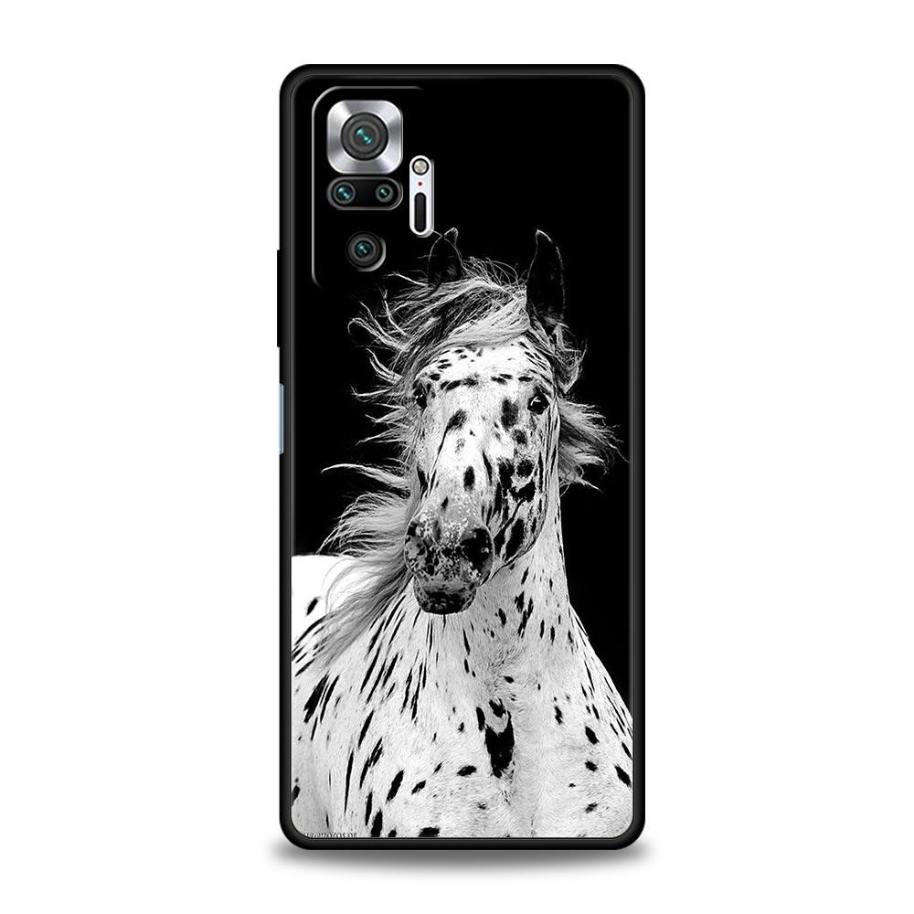 Animal Horse Phone Case Cover for Redmi 14C 10C Note 15 14 13 12 10 11 K40 Pro Plus 5G Soft TPU Shockproof Shell Funda Capas Bag