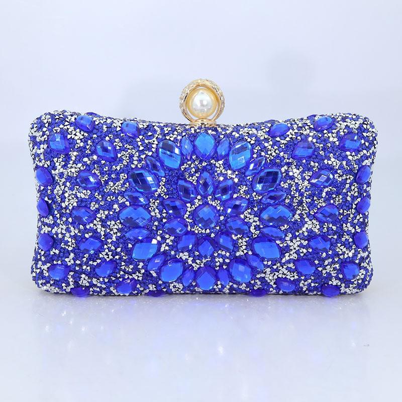 Damen Abend-Clutchtasche mit Diamantbesatz