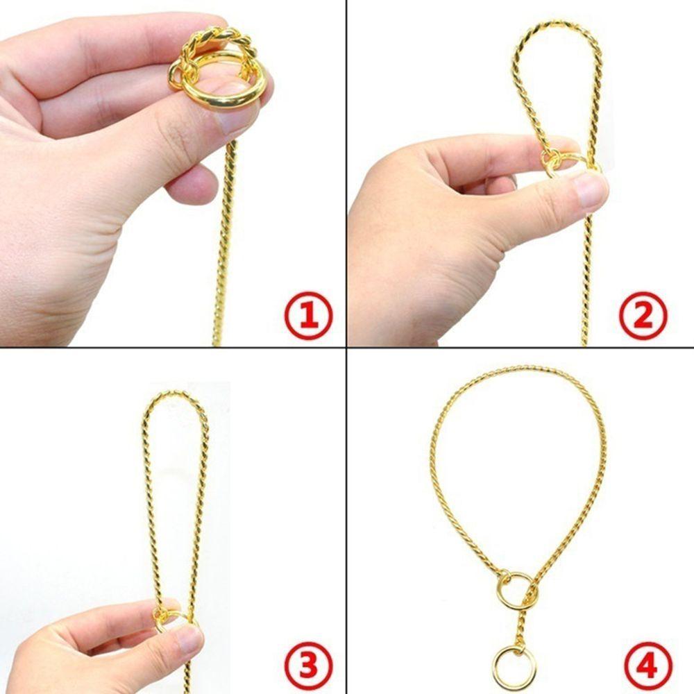 Metal Snake Chain Retriever Dog Training Large Necklace Accessories Pet Collar Heavy Duty