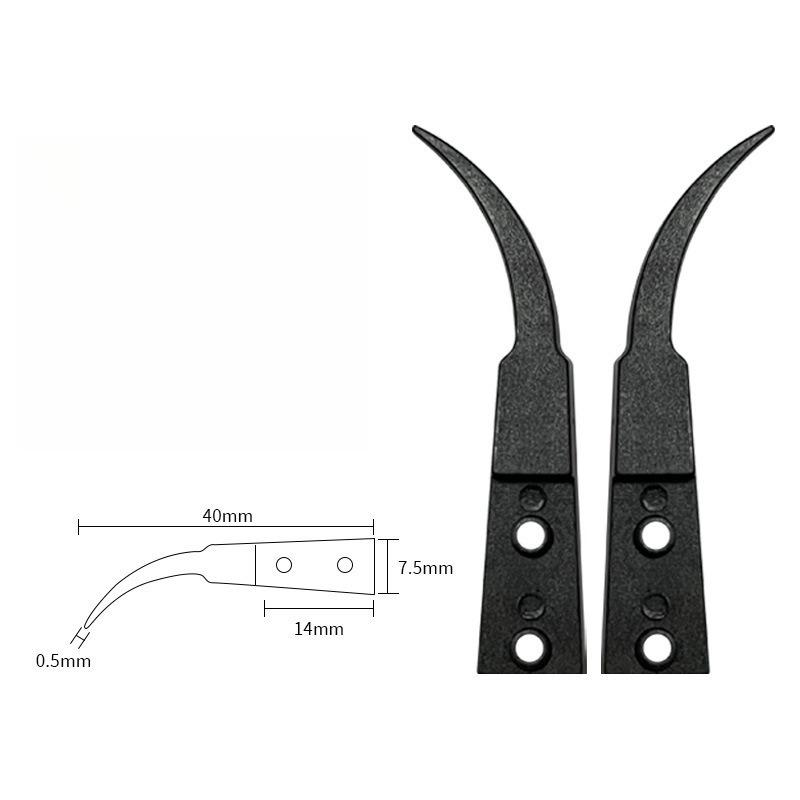 Stainless Steel Anti-Static Interchangeable Ceramic Tweezers - Corrosion-Resistant with Carbon Fiber Tips for Easy Carry