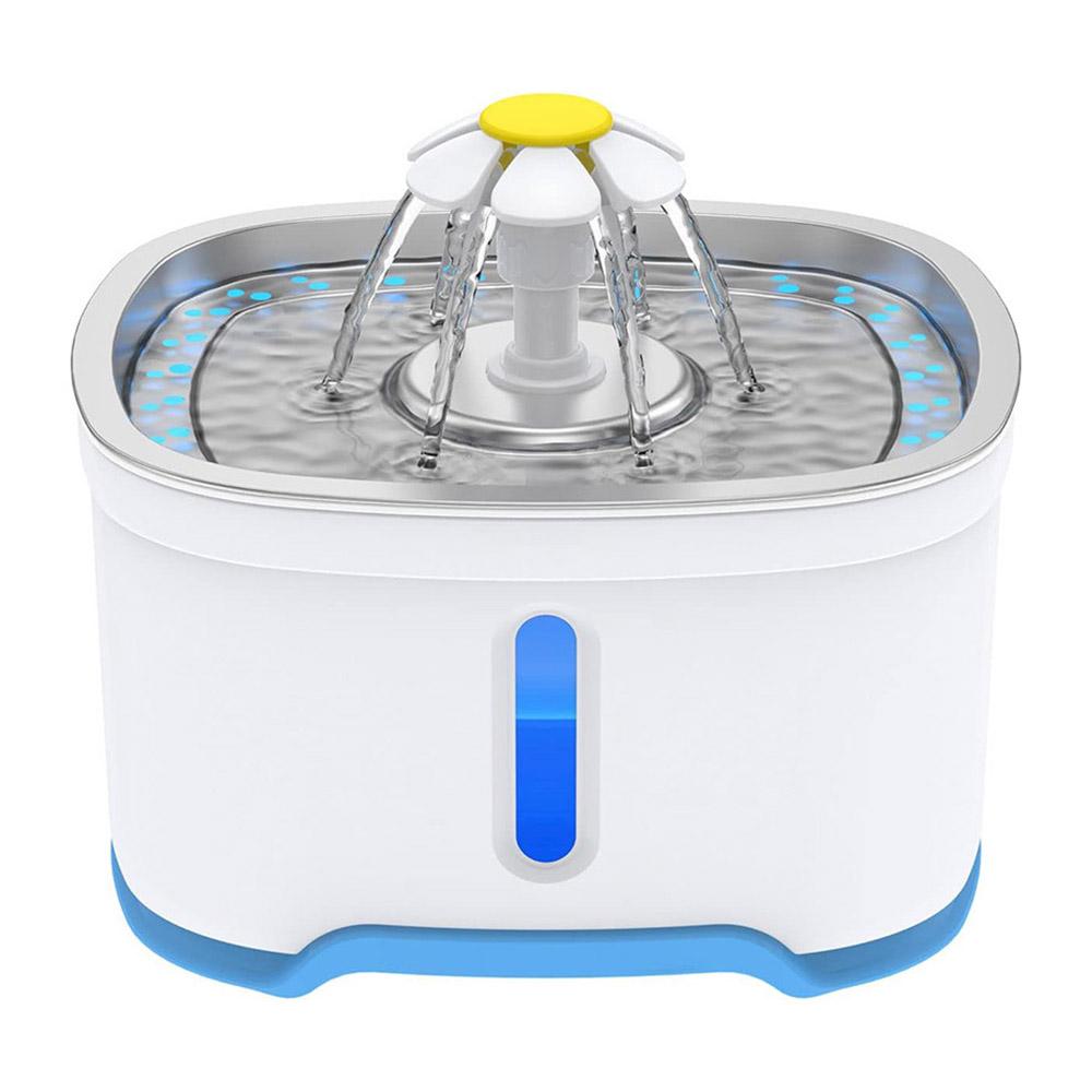 

2.5L Oval Stainless Steel Pet Water Dispenser Automatic Cat Dog Water Drinking Fountain (CE/FCC/ROHS) A