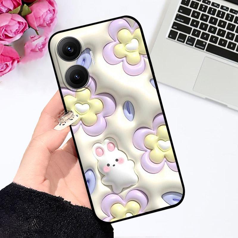 For Poco F7 Pocophone F 7 PocoF7 5G Case Fashion Silicone Camera Protector Phone Case For Xiaomi Poco F7 Soft TPU Back Cover