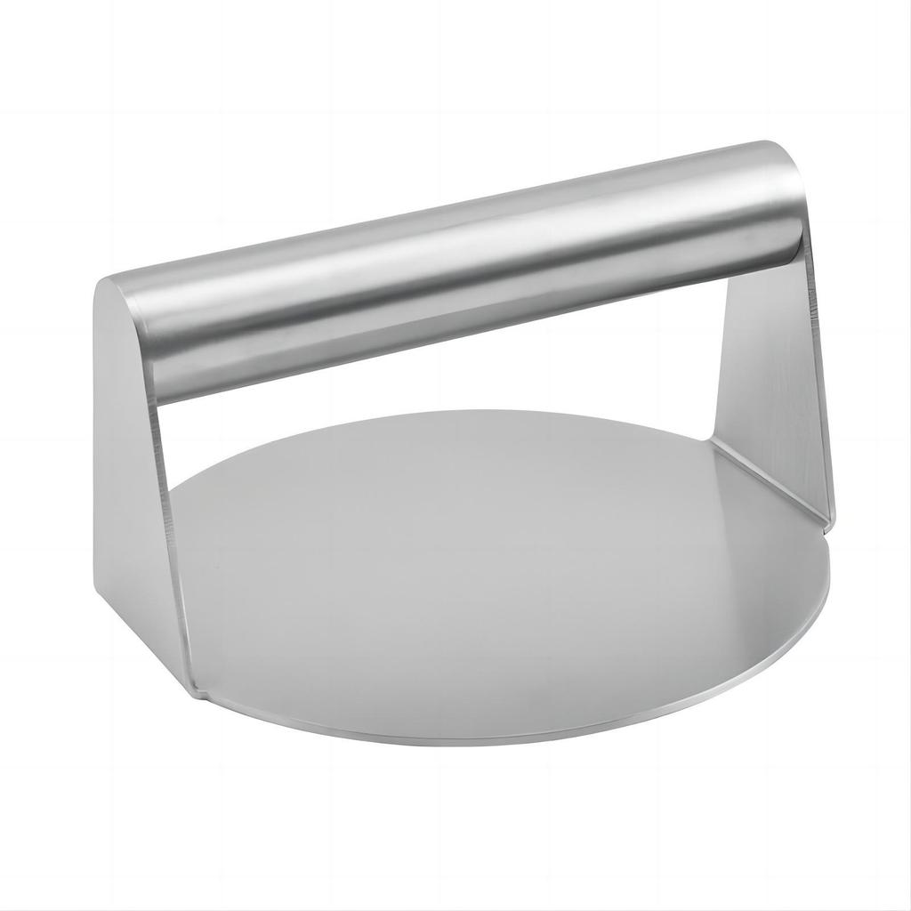 Stainless Steel Patty Press: Teppanyaki, Squid, Barbecue, Steak, and Hamburger Tool for Camping.