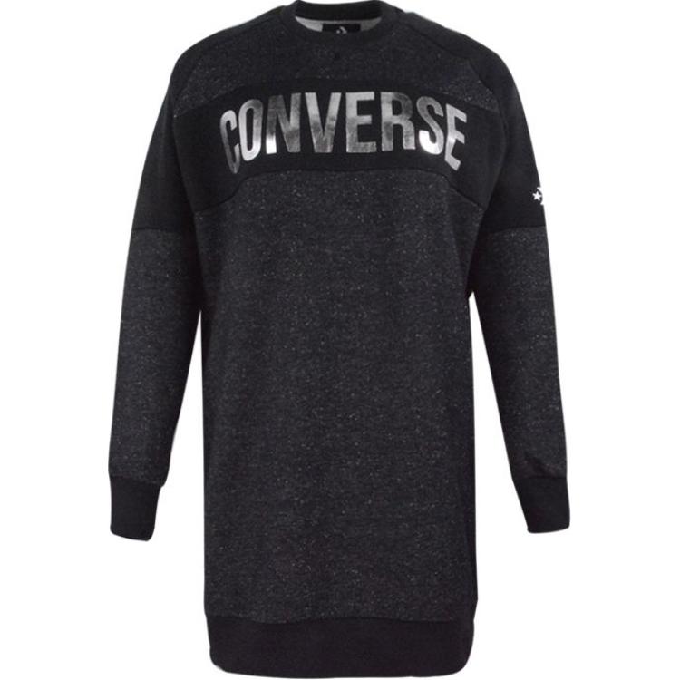 Converse Lurex Dress Long Sleeved Dress Women s Ink Black 10007197-A01 L