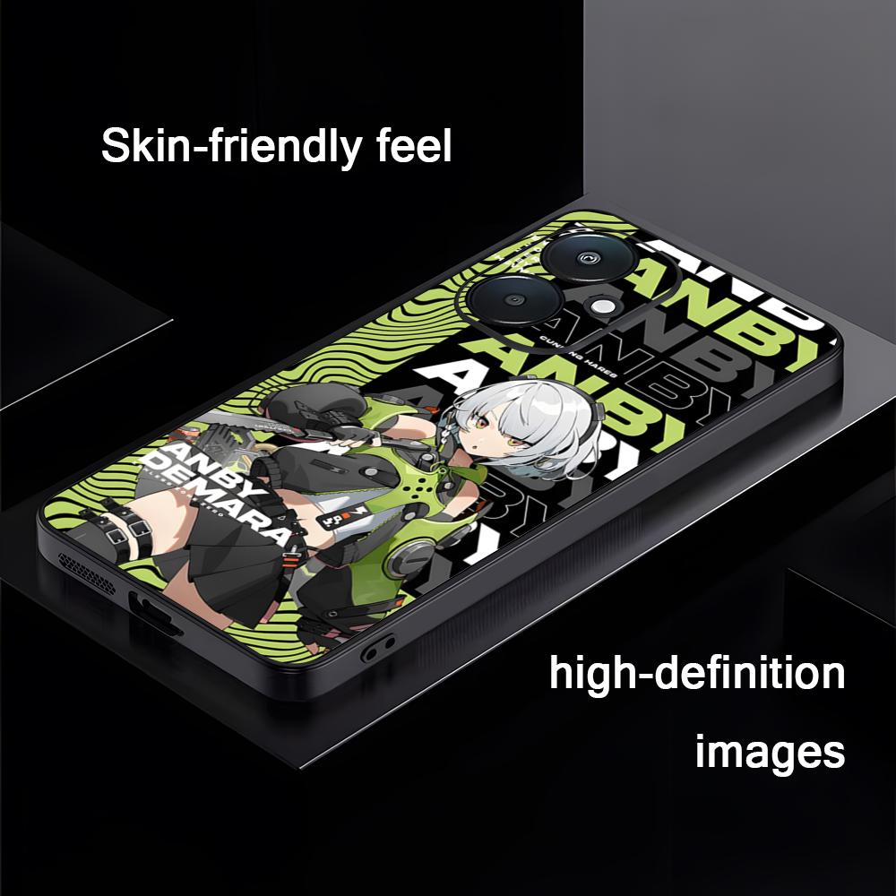 

Anby Demara Zenless Zone Zero Phone Case For Xiaomi Redmi 14C 13C 12C Note14 13 12 11 10 Pro Plus S Soft Black Phone Cover Redmi Note 12Pro5G