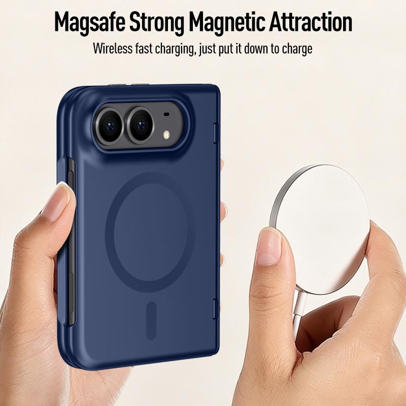 Luxury Skin Sensitive For Magnetic Magsafe Phone Case, For iPhone Ultra Fold Case High-Definition privacy Screen Protector Cover