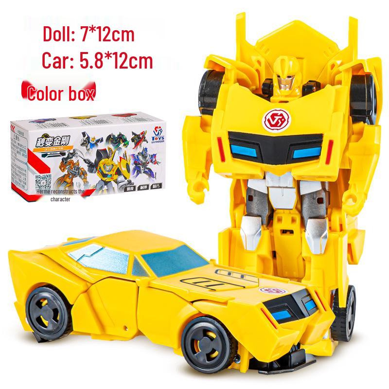 One-Step Car-to-Dinosaur Robot Toy for 6-Year-Old Boys