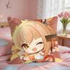 Yoimiya Cute Genshin Impact Cushion Cover Square Short Plush Pillow Case Living Room Sofa Home Decor Funda X
