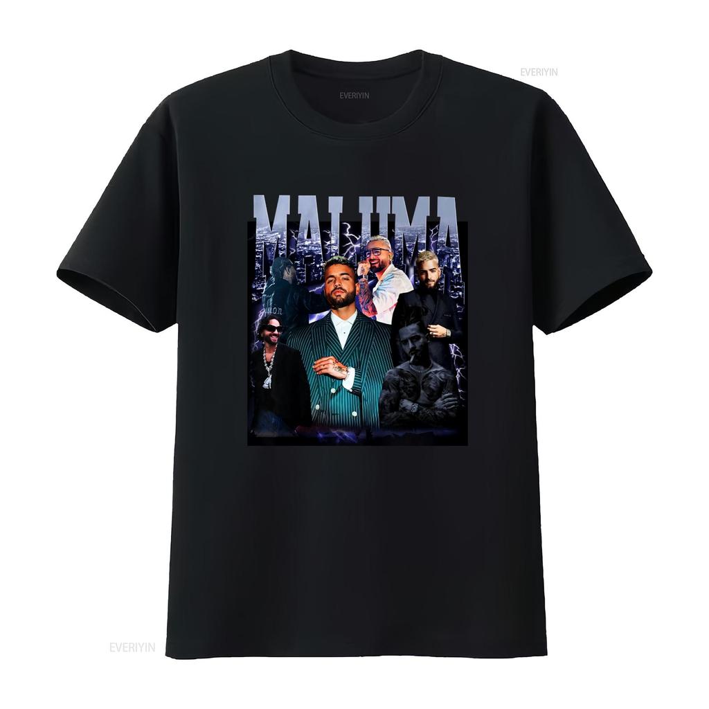 Maluma T Shirt Vintage Fan s Music Star Print vintage Washed Breathable Comfortable Casual Stylish designer clothes fashion