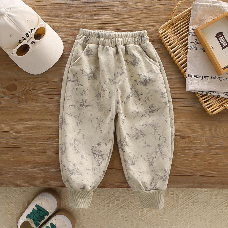 2025 Boys' Tie-Dye Sweatshirt & Crossbody Bag Set - Long Sleeve, Round Neck, Korean Style Two-Piece for Autumn & Spring