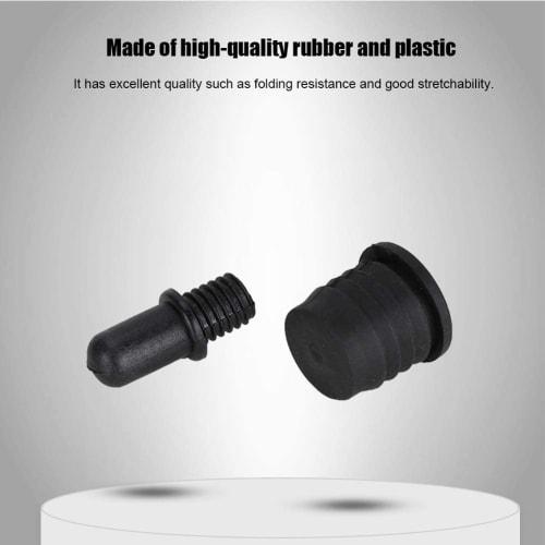 Flushbay 12-Piece/6-Pair Saran Net Mounting Bushings, Speaker Small Peg Kit, Guide Press Fit, 25.5mm, 6mm Diameter, Black, 12 Pairs (035)