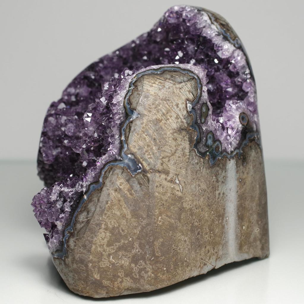 stone Natural Mineral Amethyst Cluster Uruguay Crystal of a [N2 Natural] (Amethyst Geode) - - (71 "One Kind" Approx. 1148g, 100x115x98mm)
