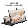 14'' 3D HD Cell Phone Screen Amplifier Folding Mobile Phone Magnifying Glass HD Projector Screen Enlarge Magnifier Phone Holder