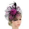 Elegant Tea Party Mesh Hair Band Exquisite Bride Headdress Feathers Fascinator Hat  Dance Show