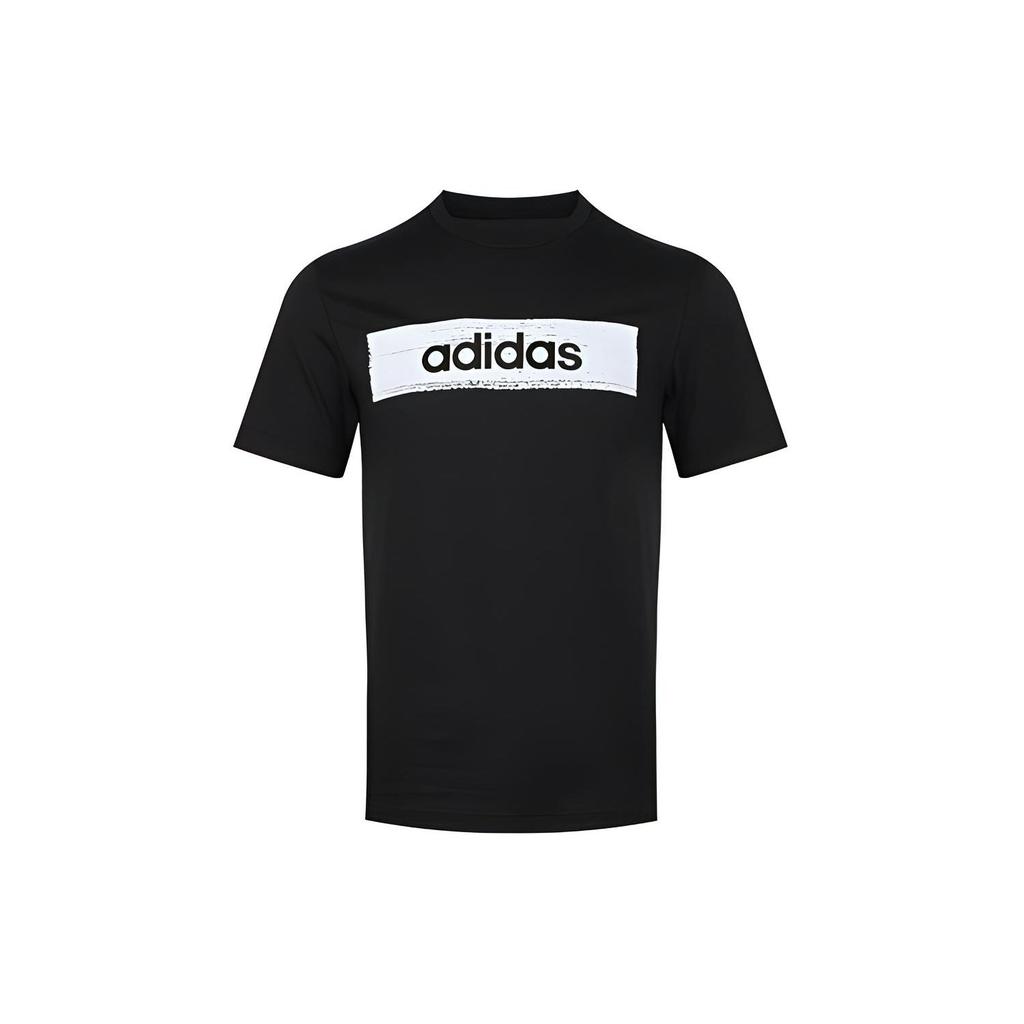 Adidas Minimalist Logo Print Short Sleeve T-Shirt Men Tops Black EI4593