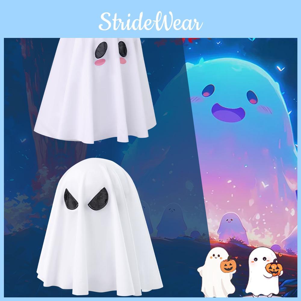 Girl Costume Ghost Double Sided Headwear Cosplay Halloween Performance Stage