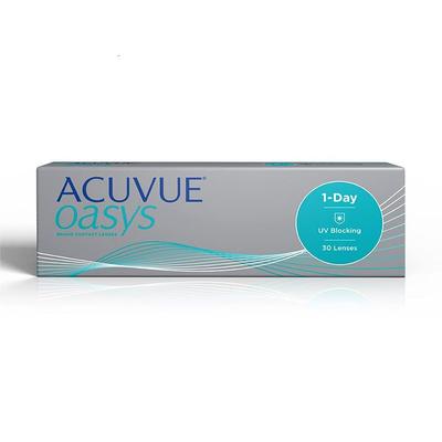 Set Einweg-Kontaktlinsen (30 Stk), Krümmungsradius: 84 mm, Oasys 1-Tages-Tageskontaktlinsen-Set mit 30 Stück, ACUVUE