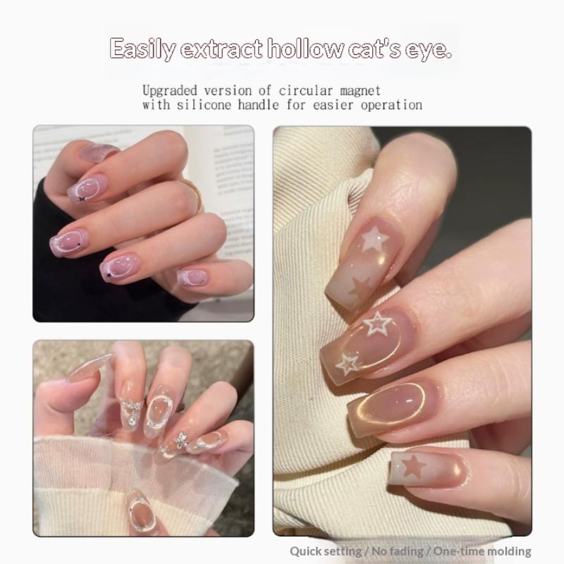 New Hollow Cat Eye Magnet Strong Upgrade 3-Second Fast Black Hole Effect For Cat Eye Gel Polish Diy Nail Art Manicure Tools