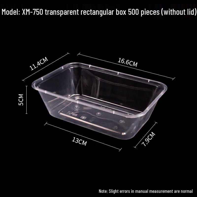 

Disposable Rectangular Plastic Food Containers