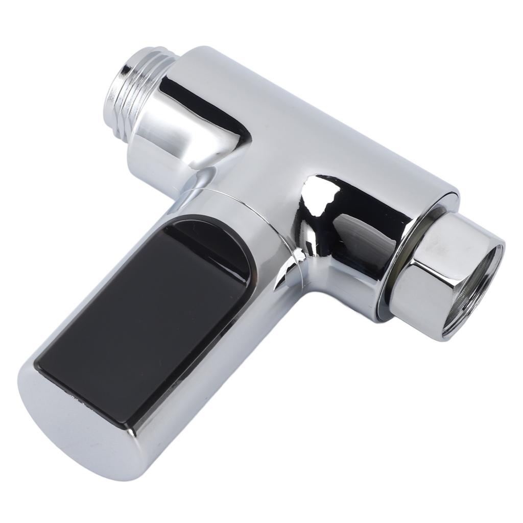 Shower Thermometer LED Display Water Temperature Meter Electroplate ABS Shower Water Thermometer