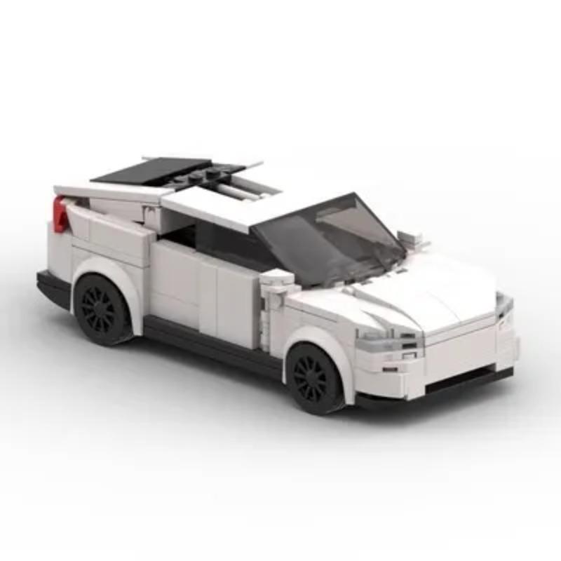 Technical Car Model 3 Model X Charging Pile Electric Vehicle City Speed Champions Kits Building Blocks Kids Toys Gifts