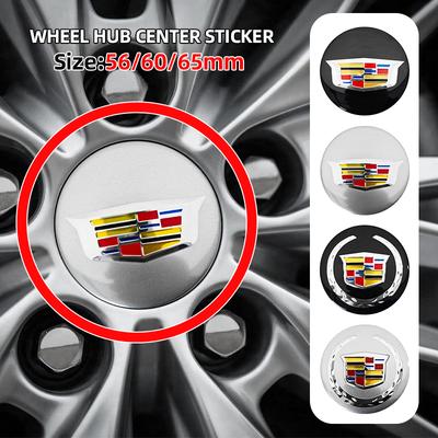 Autocollant Cache-Moyeux de Roue de Voiture 56mm 60mm 65mm Emblème Pour ATS BLS CT4 CT5 CT6 CTS ESCALADE STS XLR XT5 XT6 XTS