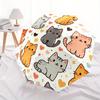 1pc Cats Hearts Automatic Open/Close Umbrella with One Touch Button,, Windproof Design   Lightweight Portable Umbrella for Women & Men6022