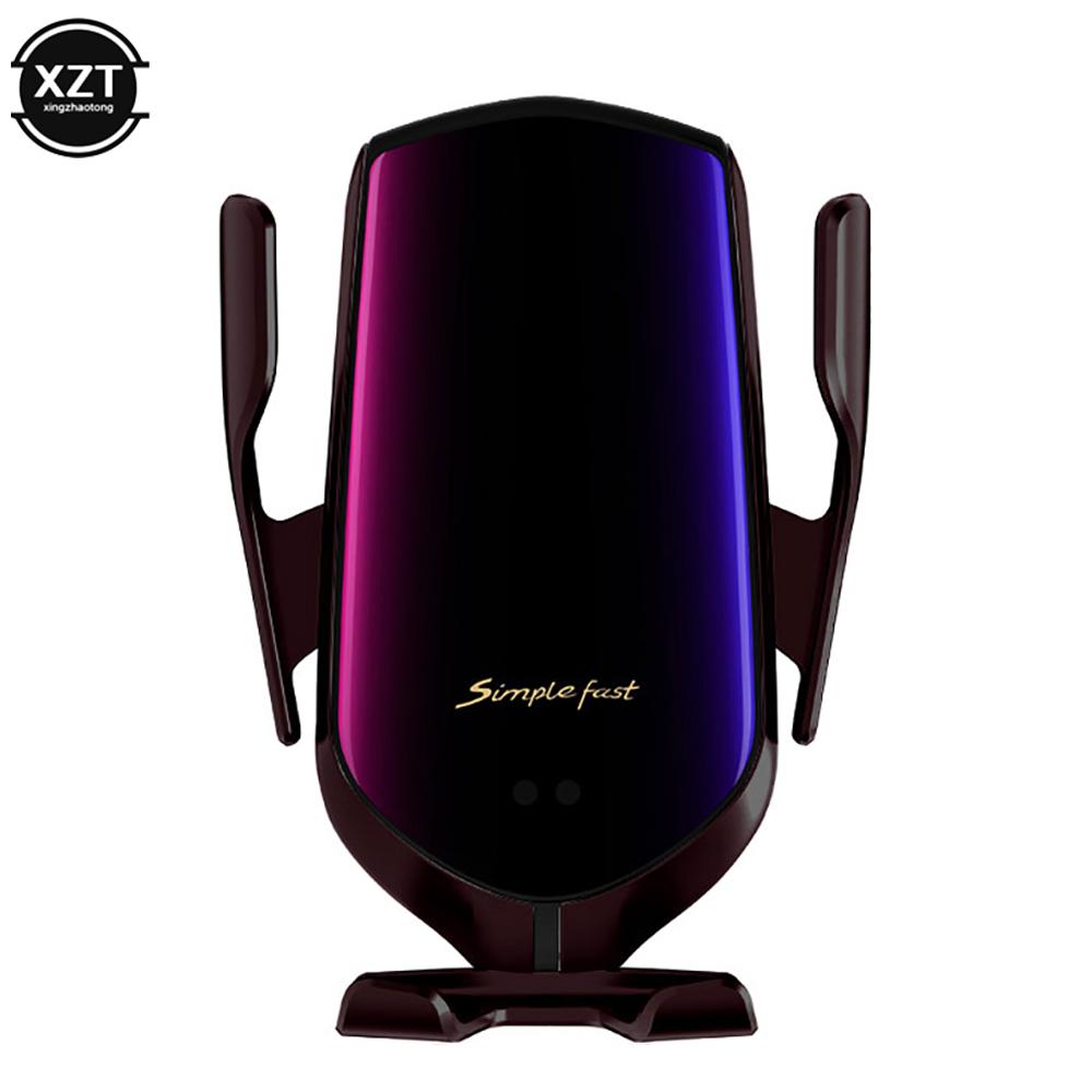 Automatická upínací infračervená automatická indukční QI bezdrátová nabíječka do auta stojan pro iPhone 11 12 13 Pro Max Samsung Galaxy S20 21 Plus