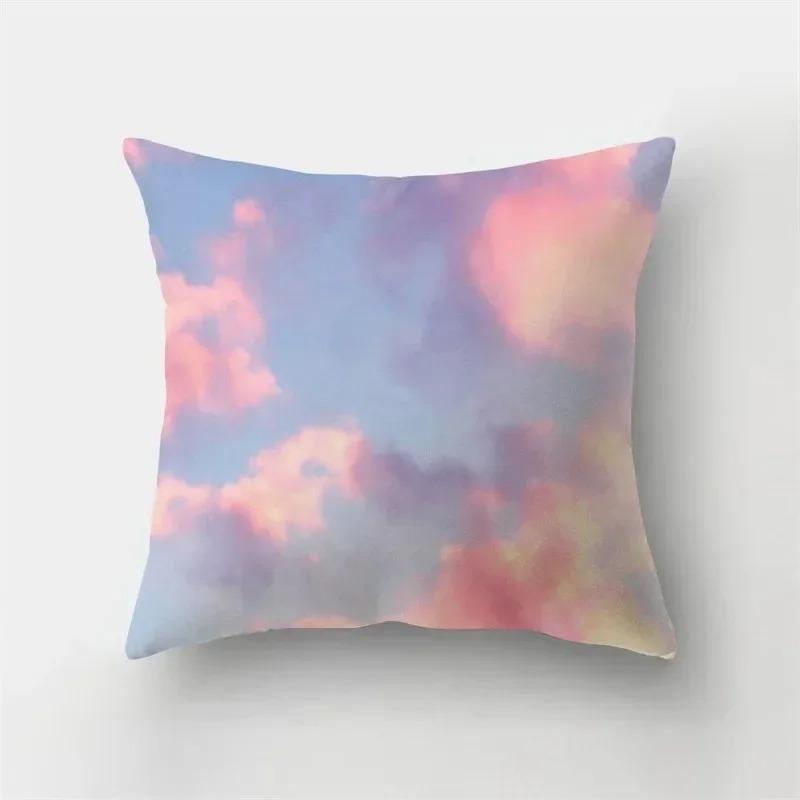 Pink Cloud Cushion Cover Luxury Home Decor Pillow Cover Car Living Room Sofa Cushion Cover