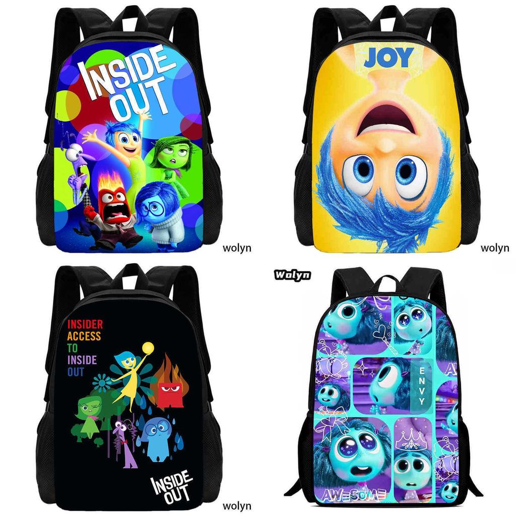 Inside Out 2 Anime Backpack For School And Travel With Storage Compartments
