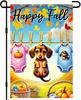 IVN Happy Fall Dachshund Garden Ag 12x18 Inch Double Sided Charming Dog Outdoor Yard Decor Patio Accent with Baby Outfits  WZZ