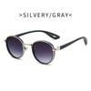 Non-polarized Vintage Metal Round Sunglasses Women for Men Shades Popular Hip Hop Outdoor Sun Glasses